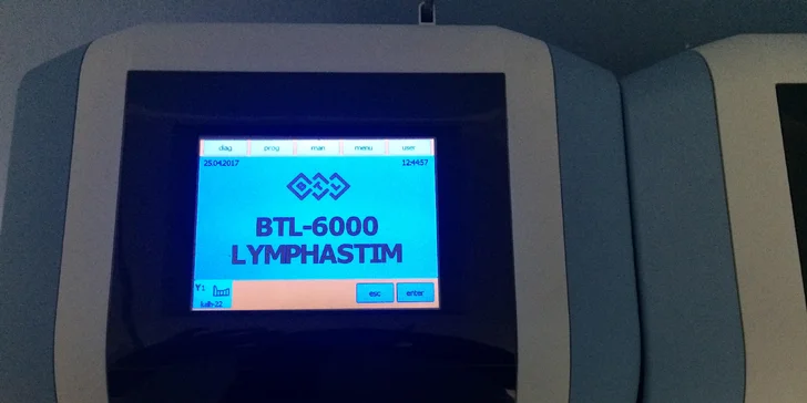 Vstupy na přístrojovou lymfodrenáž horních nebo dolních končetin