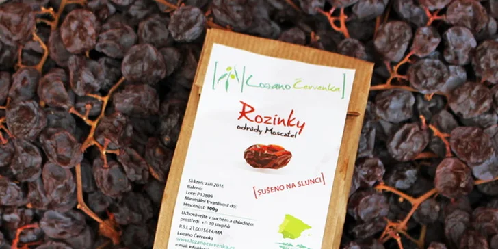 Ochutnejte veliké rozinky Pasas Moscatel z Malagy