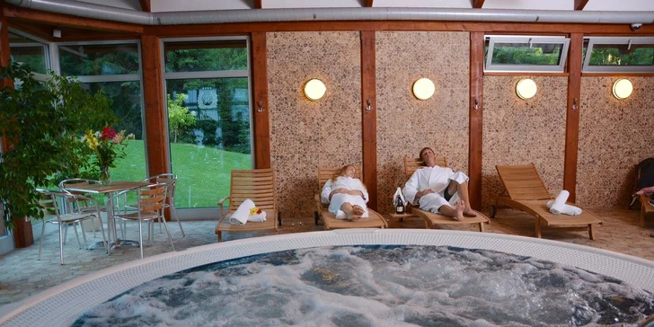 Stejně neomezeně si užijete relax v whirlpoolu.