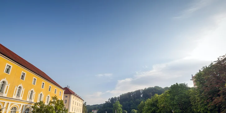 Určitě nezapomeňte na procházku krásným lázeňským parkem.