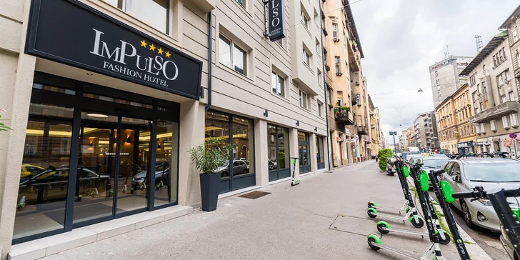 V centru Budapešti vás očekávají v moderním Impulso Fashion Hotelu, kde se o vás postarají až na 8 dní.