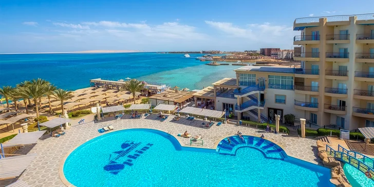 Dovolená v Hurghadě: 4* hotel Sphinx Aqua Park Beach Resort, all inclusive, 5 bazénů a let