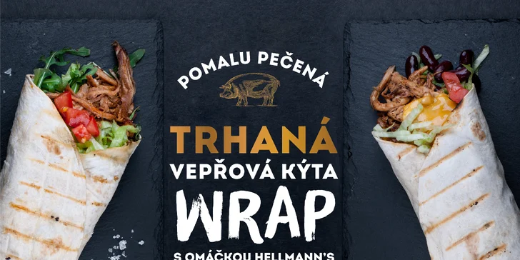 Vychytaná sváča z Parky´s: Wrap s trhaným vepřovým masem a nápoj dle gusta