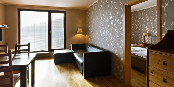 Týdenní letní pobyt pro 4-8 osob v luxusním apartmánu v Krkonoších