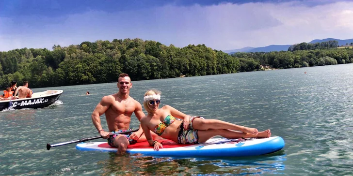 Zapůjčení paddleboardu na Žermanické přehradě na 60 či 90 minut
