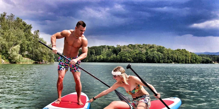Zapůjčení paddleboardu na Žermanické přehradě na 60 či 90 minut