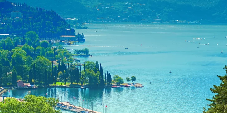 Hrad Castello Scaligero, městečko Malcesine a lanovkou na horu Monte Baldo