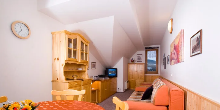 Krkonoše pro 2 i rodinu: ubytování v apartmánech se snídaněmi či polopenzí
