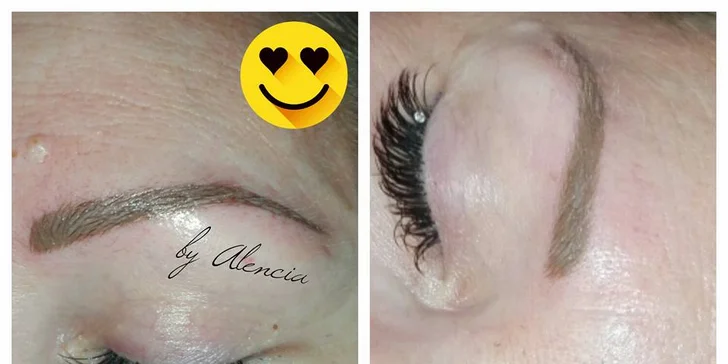 Permanentní make-up obočí, horních očních linek nebo rtů