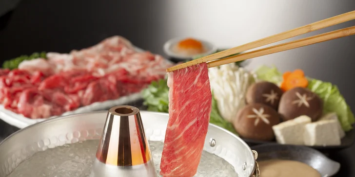 Klenot japonské kuchyně Shabu-shabu pro 2: dobroty, které si sami uvaříte