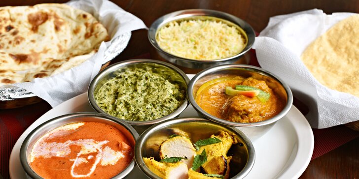 Přehlídka indických pochoutek: Masové degustační menu až pro 4 osoby
