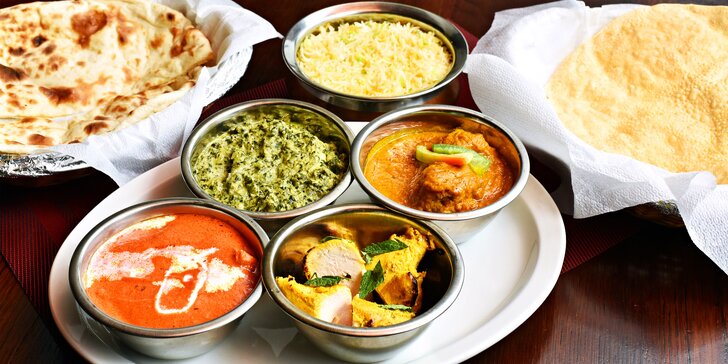Přehlídka indických pochoutek: Masové degustační menu až pro 4 osoby