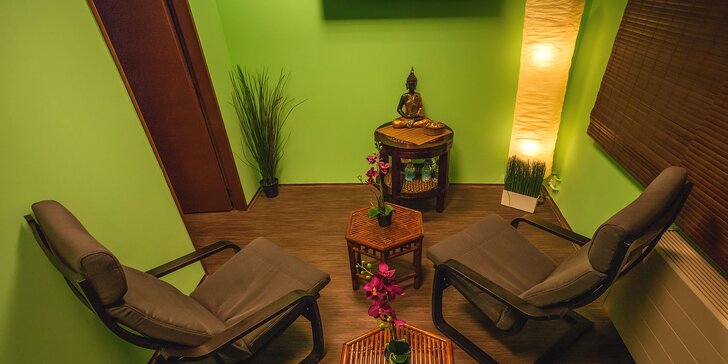 Andělské hýčkání v salonu Thai Sun: 100 minut relaxace s masáží dle výběru