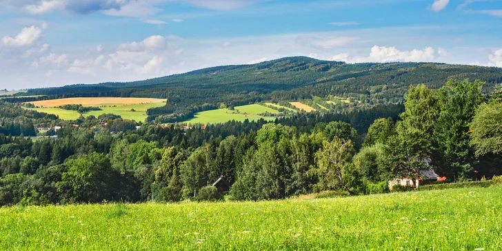 Aktivní dovolená v Jeseníkách až pro 4 dospělé a 2 děti do 11,9 let