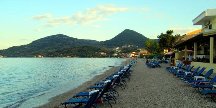 Dovolená na řeckém ostrově Korfu: letecky, s polopenzí, jen 50 metrů od pláže