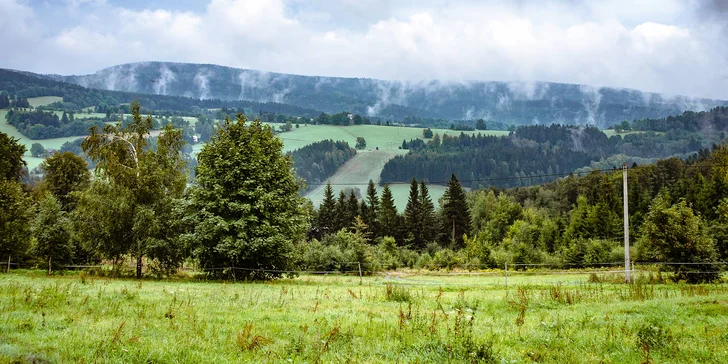 Aktivní dovolená v Orlických horách pro 2 osoby: jídlo, atrakce i turistika