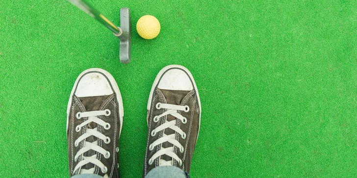 Hodinová hra adventure golfu pro dva v Horních Věstonicích
