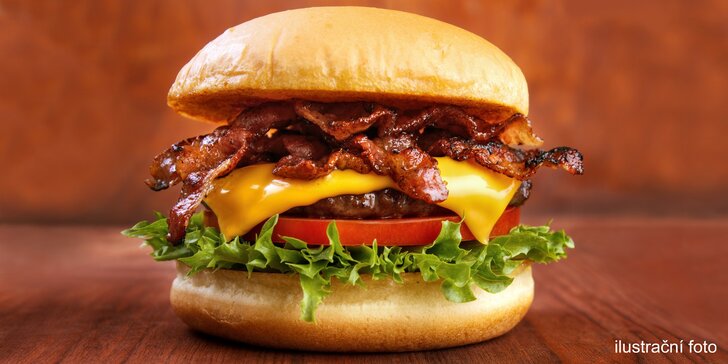 Domácí Big burger nebo Bacon burger
