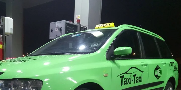 Jízda taxi službou po Pardubicích - 5 nebo 10 km
