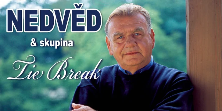 Vstupenka na narozeninový koncert Františka Nedvěda se skupinou Tie Break