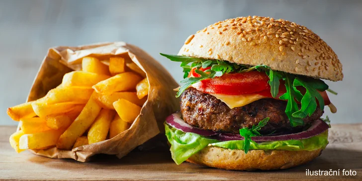 Bezlepkové menu: hráškový krém, Koliba burger a palačinky pro 1 či 2 labužníky