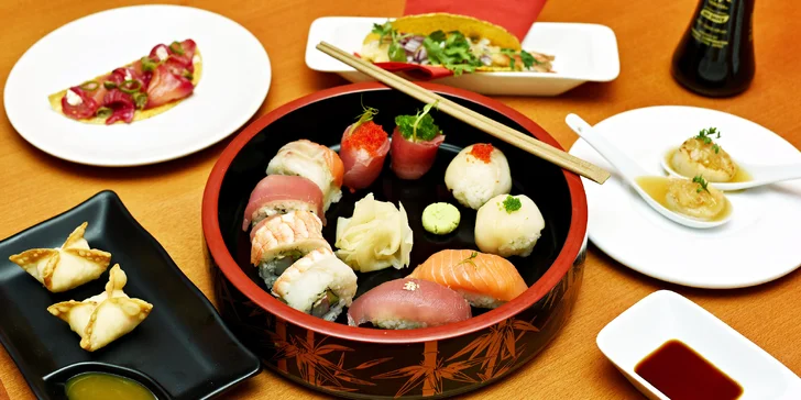 Autentické degustační menu plné asijských chutí ve vyhlášeném sushi baru
