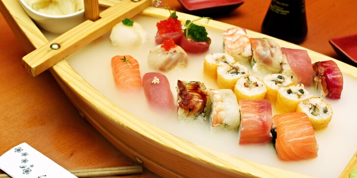 Autentické degustační menu plné asijských chutí ve vyhlášeném sushi baru
