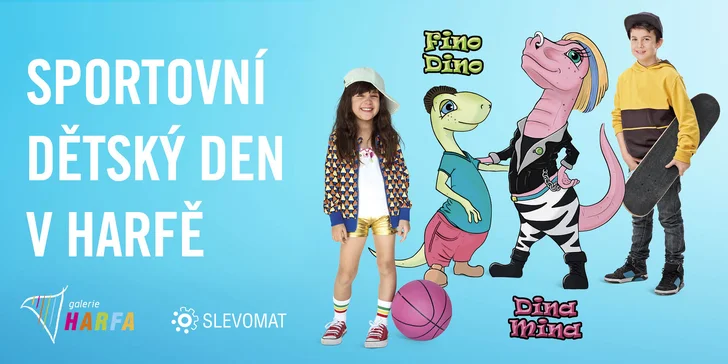 Oslavte Den dětí v Harfě: brožurka plná slev, sportovní disciplíny a soutěže