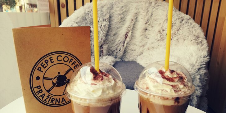 2x horké latte, cappuccino nebo ledové latte z pražírny Pepe Coffee