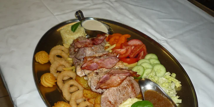 Rudolfovo fresh plato pro dva jedlíky v Golemově restaurantu