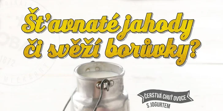 Osvěžení z Yobaru: Jahodový nebo borůvkový koktejl s frozen yogurtem