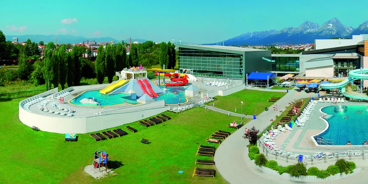 Špičkový hotel pod Tatrami: Wellness, vstup do aquaparku a luxusní jídlo pro dva