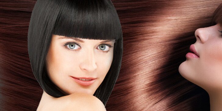 Vyšetření vlasů,regenerace, foukaná, barva nebo melír + závěrečný styling