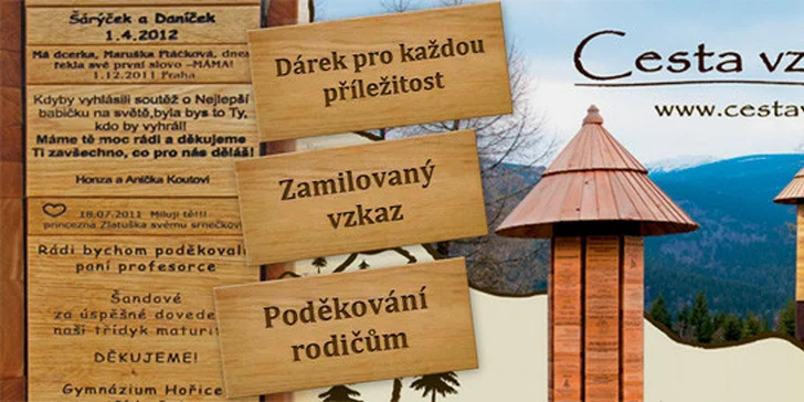 Vlastní zpráva na Cestě vzkazů v Krkonoších