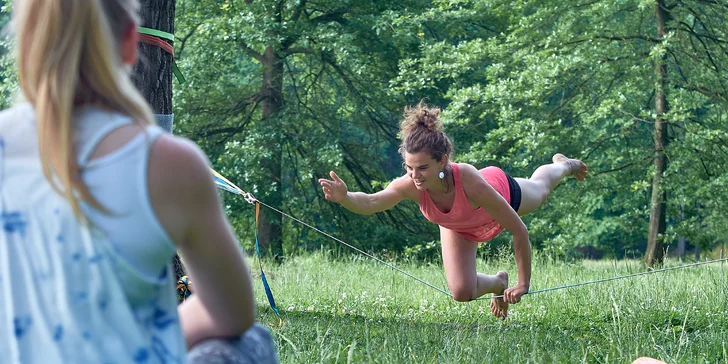 Staň se provazochodcem: 2,5hodinový kurz chůze po slacklině pro začátečníky