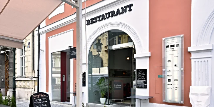 Dárkový voucher v hodnotě 1000 Kč do fusion restaurace na Ovocném trhu