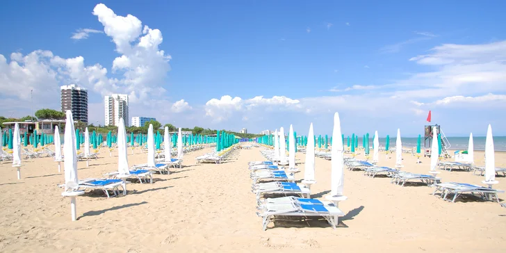 Jednodenní koupání u moře v italském letovisku Lignano s odjezdem z Prahy