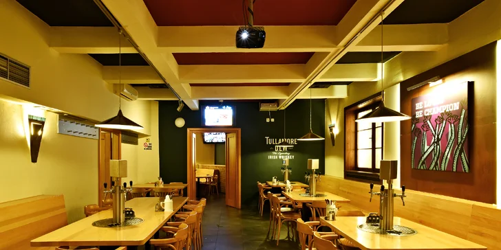 Burgerové menu pro jednoho i pár v pubu se samoobslužnými výčepy