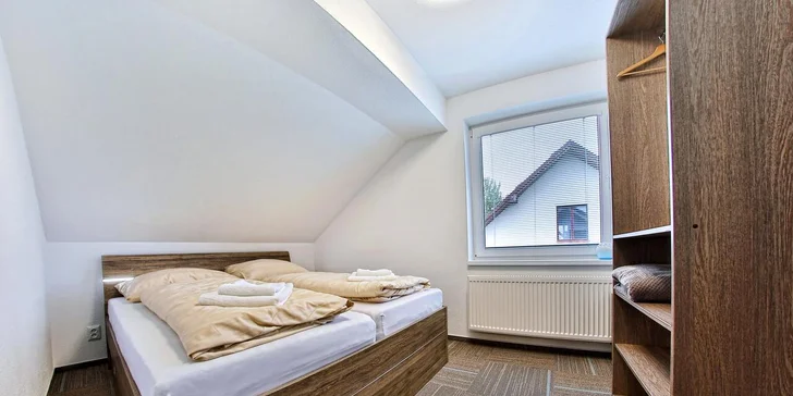První tři typy mají jednu manželskou postel, rozkládací pohovku a možnost přistýlky.