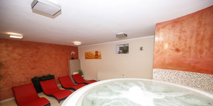 V balíčku máte i privátní relax ve wellness zóně. 
