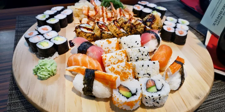 Japonsko v Ostravě: sushi sety s 29 nebo 39 kusy, wasabi, zázvor a salát