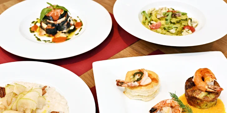 Pod taktovkou italského šéfkuchaře: 4chodové menu dle výběru pro dvě osoby