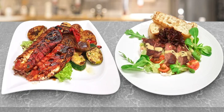 I romantika může být zdravá: salát dle výběru a víno pro 2 v balkánské restauraci