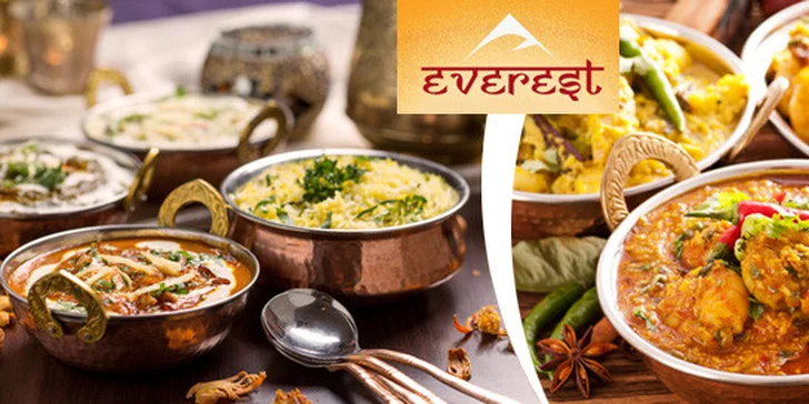 40% sleva na jakékoli pokrmy z restaurace Everest