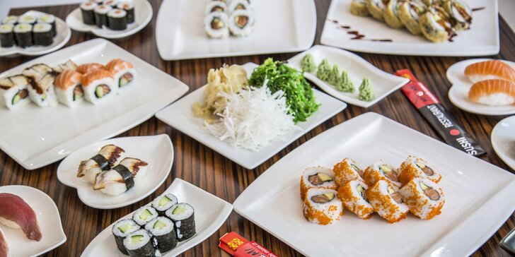 Nabruste si hůlky: sushi set z čerstvých surovin pro milovníky japonské kuchyně