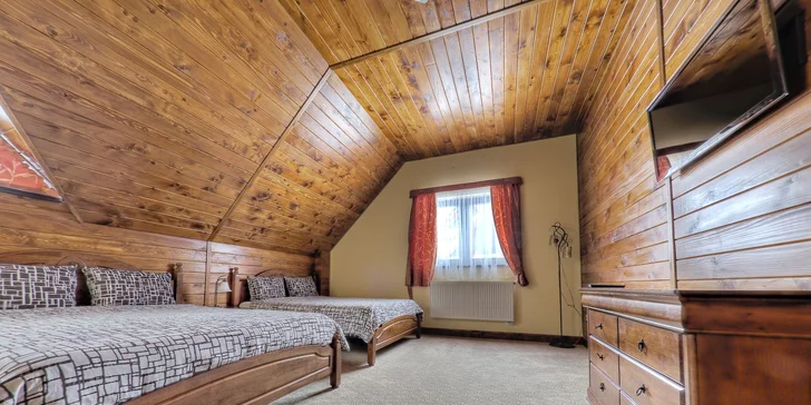 Pronájem luxusní wellness chaty v Tatrách pro 4 dospělé a až 4 děti do pěti let
