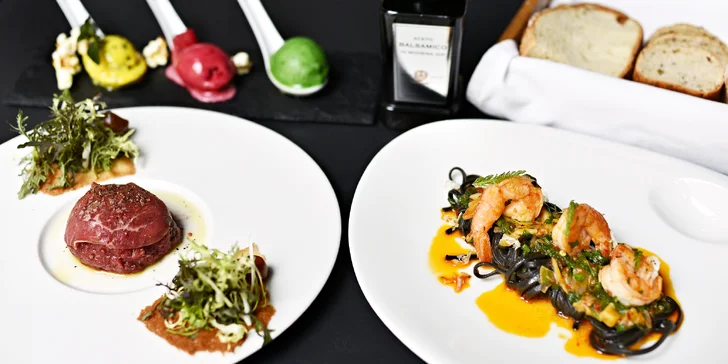 Výjimečný kulinářský zážitek: luxusní 3chodové menu servírované v rukavičkách pro dva
