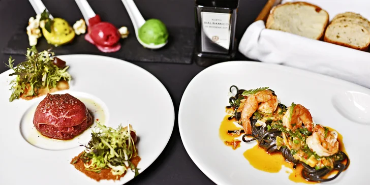 Výjimečný kulinářský zážitek: luxusní 3chodové menu servírované v rukavičkách pro dva