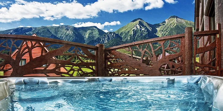 Pronájem luxusní wellness chaty v Tatrách pro 4 dospělé a až 4 děti do pěti let
