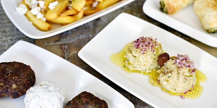 Ochutnejte spolu malá řecká jídla mezze: masa, plody moře, zelenina i kaviár